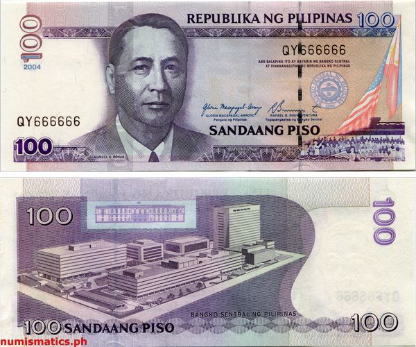 2004 100 Piso Arroyo - Buenaventura New Design Series Banknote