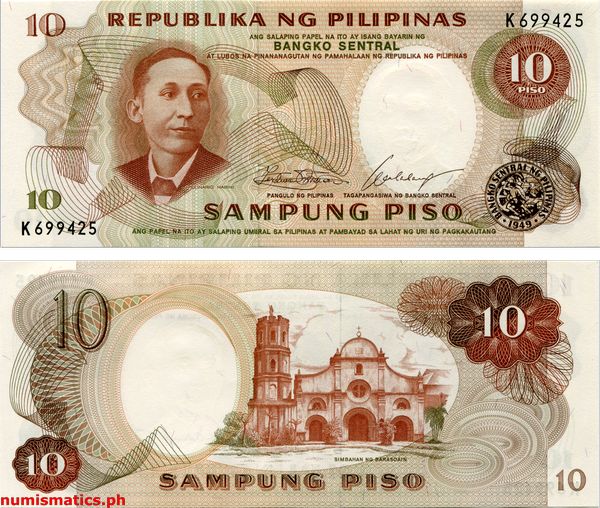 10 Piso Marcos - Calalang Pilipino Series Banknote