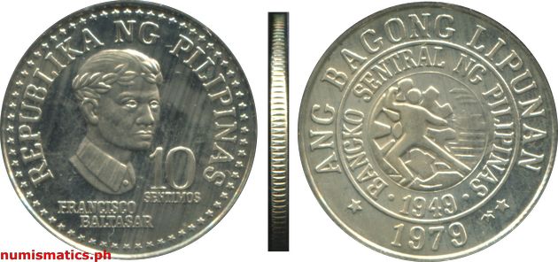1979 FM 10 Sentimos Proof Ang Bagong Lipunan Series Coin