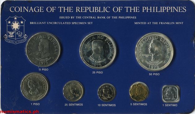 1975 (8) Brilliant Uncirculated Obverse