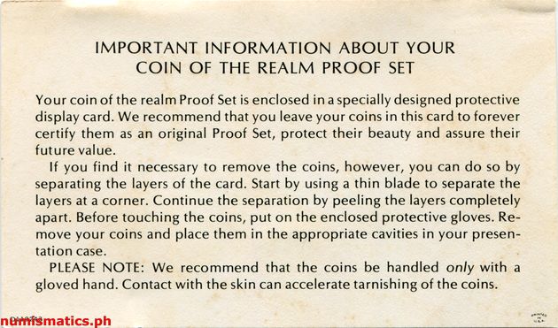 1981 (8) Proof Coin Set Literature 3