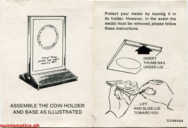 1981 50 Piso Pagdalaw ng Papa sa Pilipinas Commemorative Coin Proof Stand Type A000002 Literature 3
