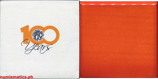 2016 100 Piso 100 Years Philtrust Bank Commemorative Coin Wooden Box and Paper Case