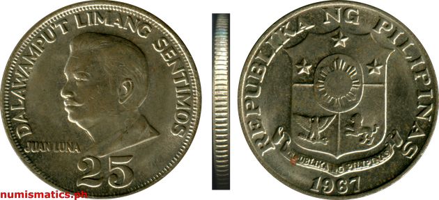 1967 25 Sentimos Pilipino Series Coin