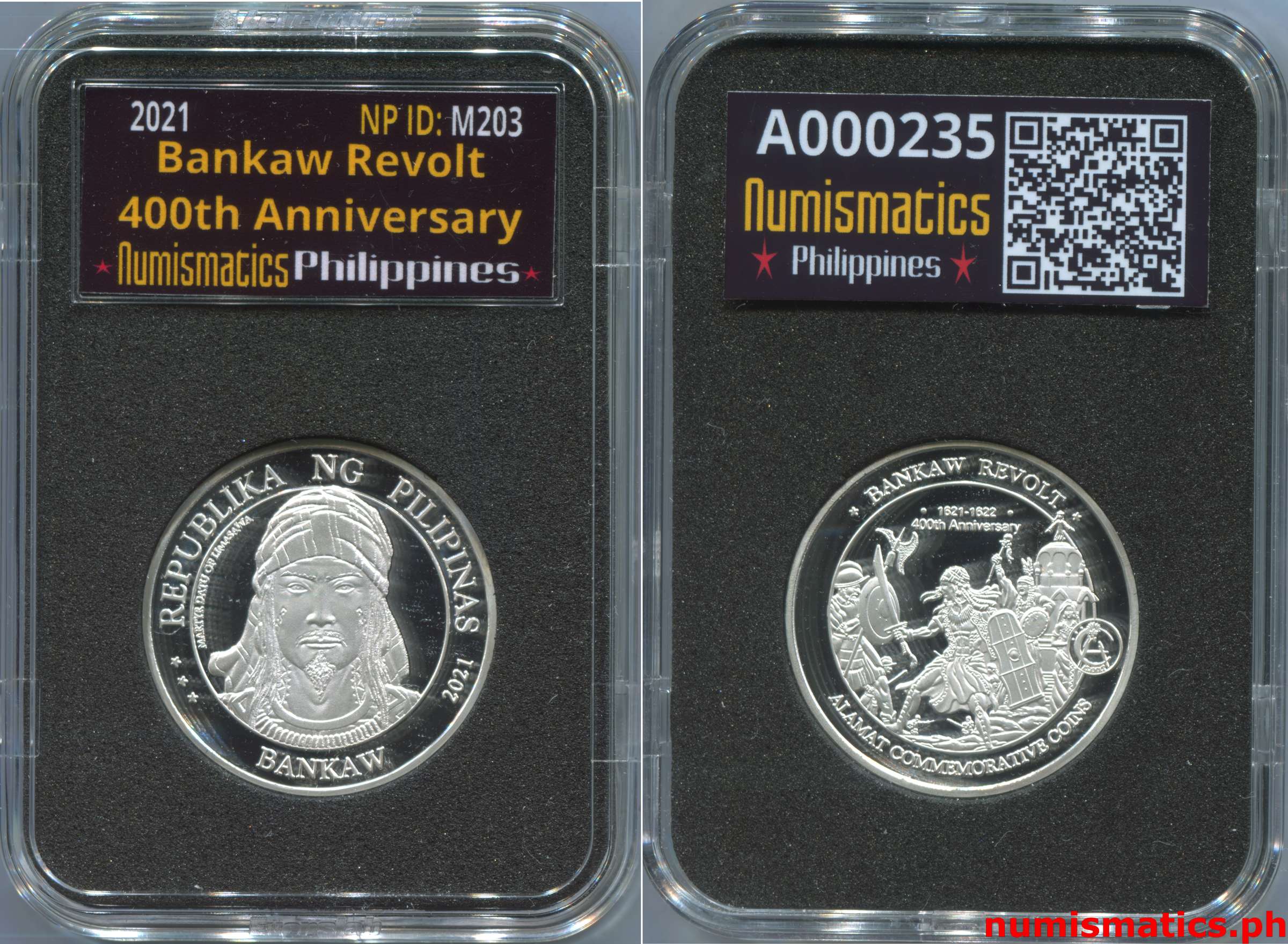 2021 Bankaw - Bankaw Revolt 400th Anniversary Medal A000235 Slab