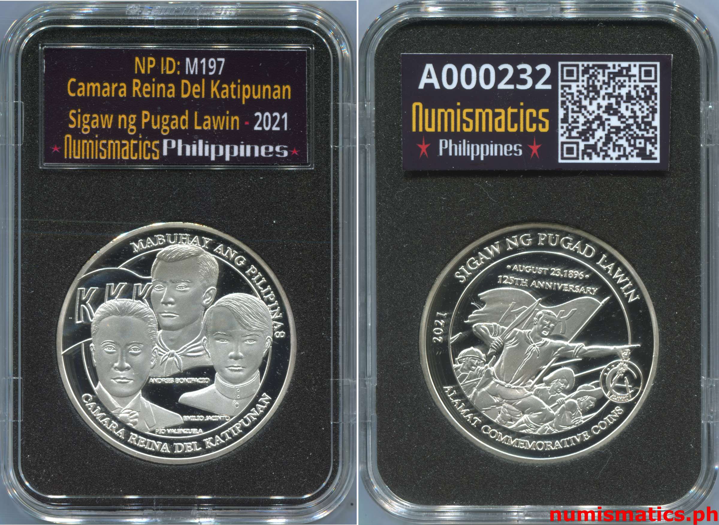 2021 Camara Reina Del Katipunan - Sigaw ng Pugad Lawin Medal A000232 Slab