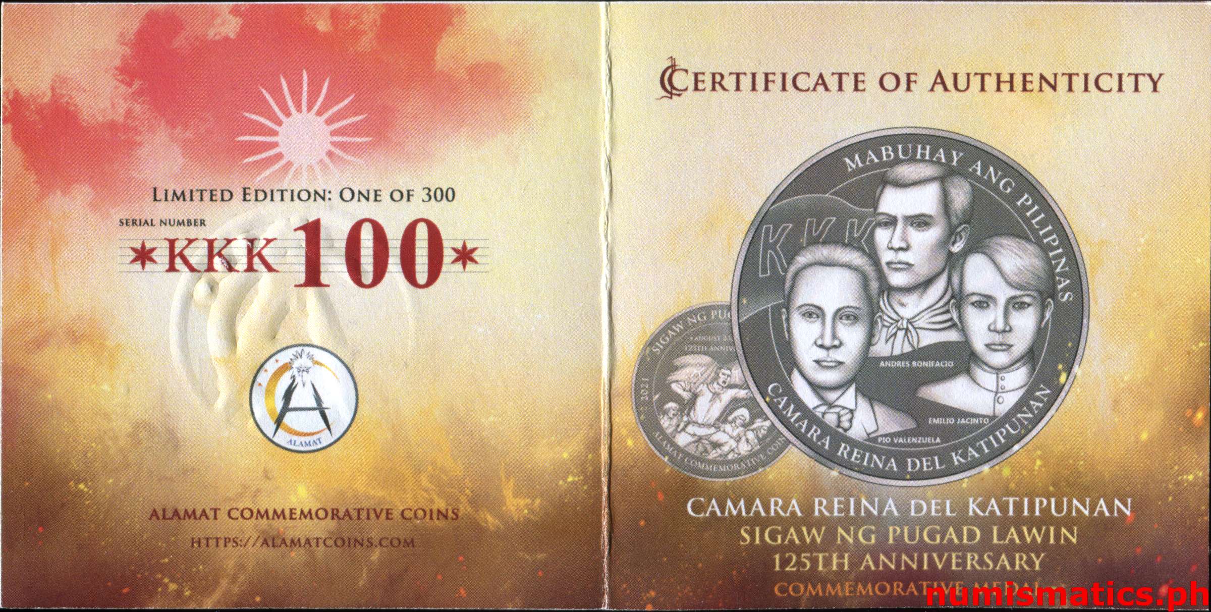 2021 Camara Reina Del Katipunan - Sigaw ng Pugad Lawin Medal COA 1