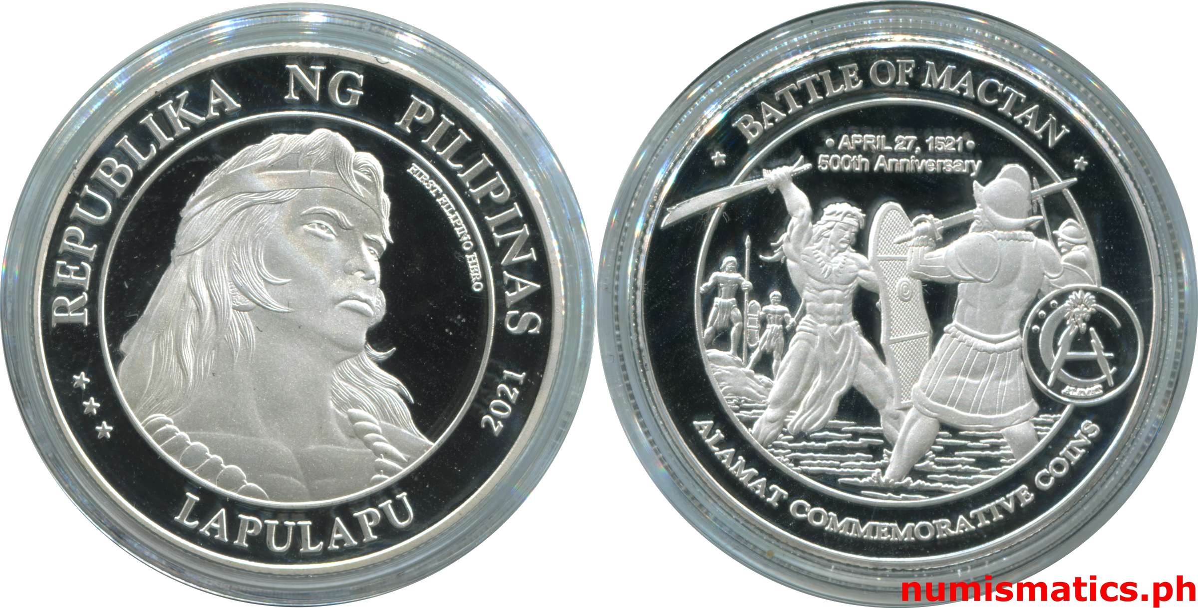 2021 Lapulapu - Battle of Mactan 500th Anniversary Medal with Capsule