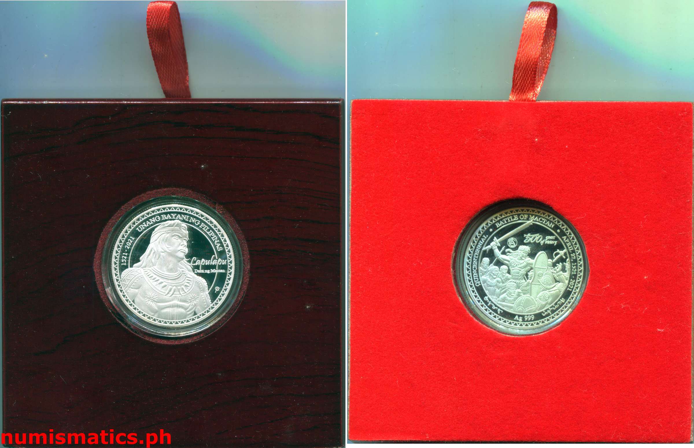 2021 Lapulapu - Battle of Mactan Silver Quincentennial Commemorative Medal Frame