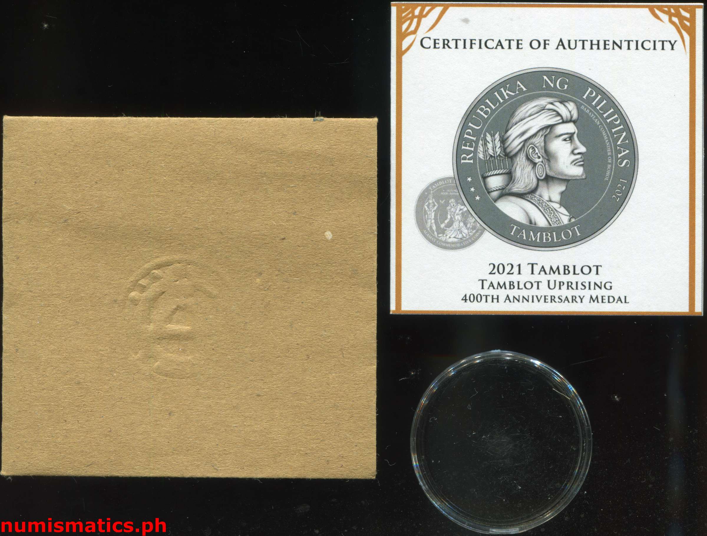 2021 Tamblot Tamblot Uprising 400th Anniversary Medal