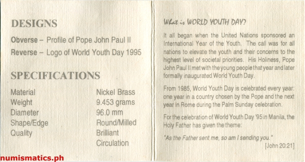 1995 Papal Visit Pope John Paul II Commemorative Literature 2
