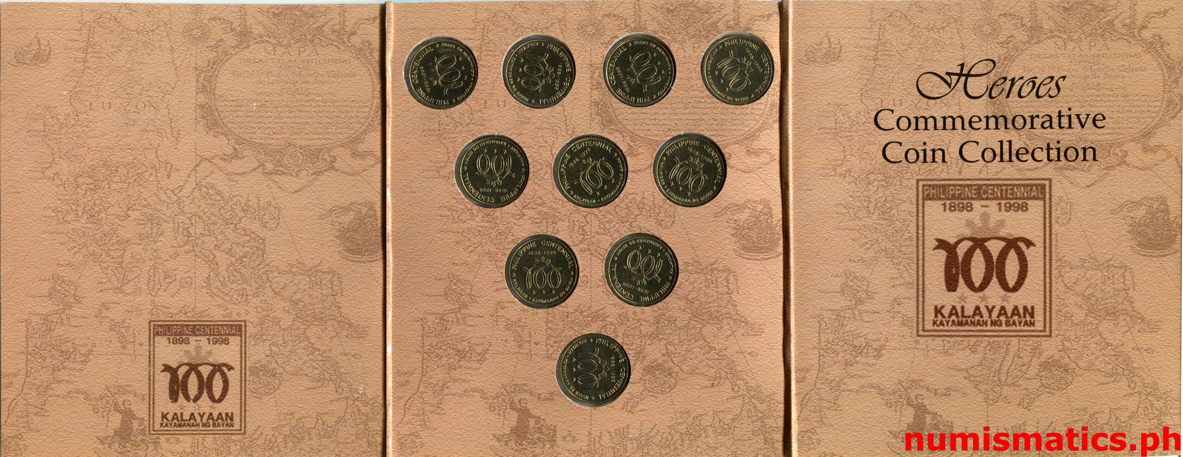 1998 Heroes Commemorative Coin Collection Medal Set 1