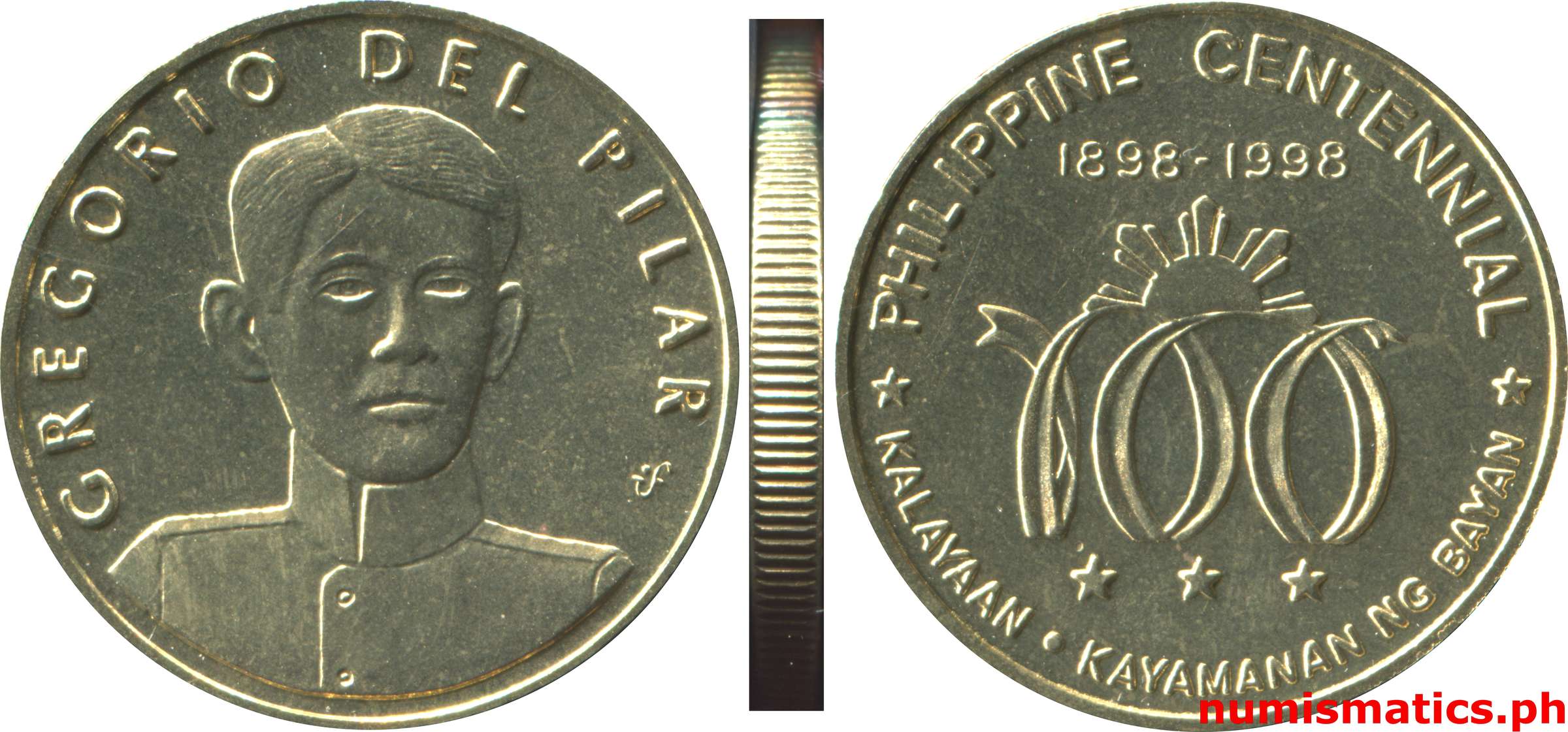 1998 Heroes Commemorative Coin Collection Gregorio del Pilar