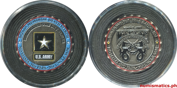 2010 Bataan Memorial Death March Challenge Coin A000168 Capsule