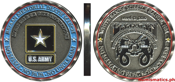 2010 Bataan Memorial Death March Challenge Coin