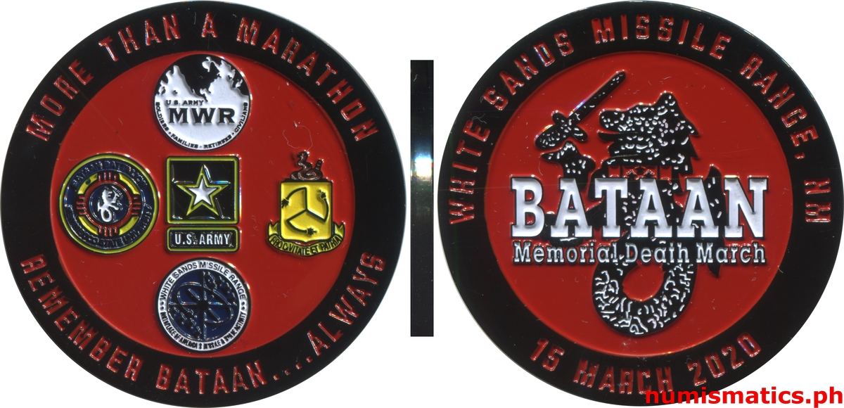 2020 Remember Bataan Always Bataan Memorial Death March Challenge Coin