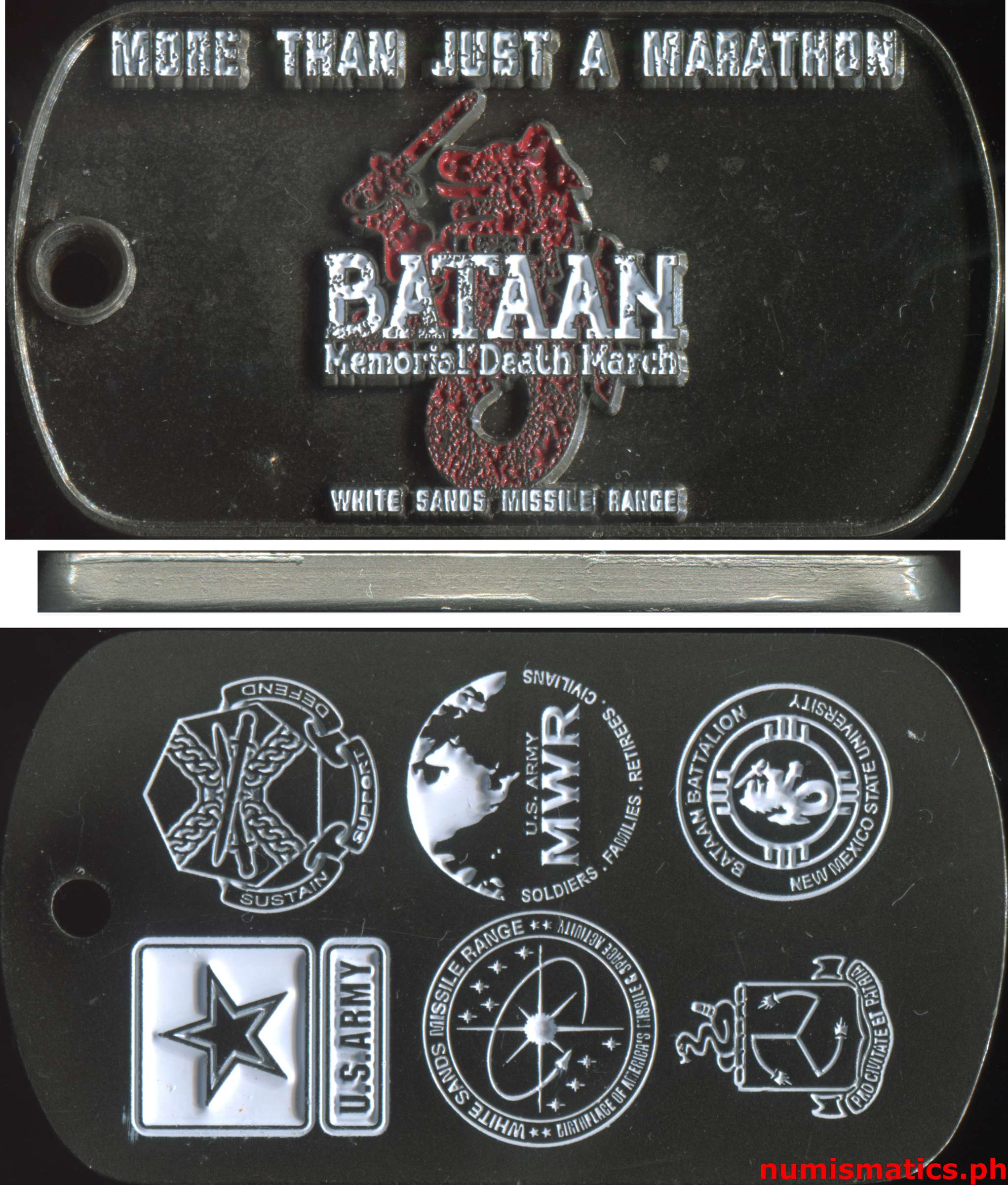 2020 Remember Bataan Always Bataan Memorial Death March Tag Medal