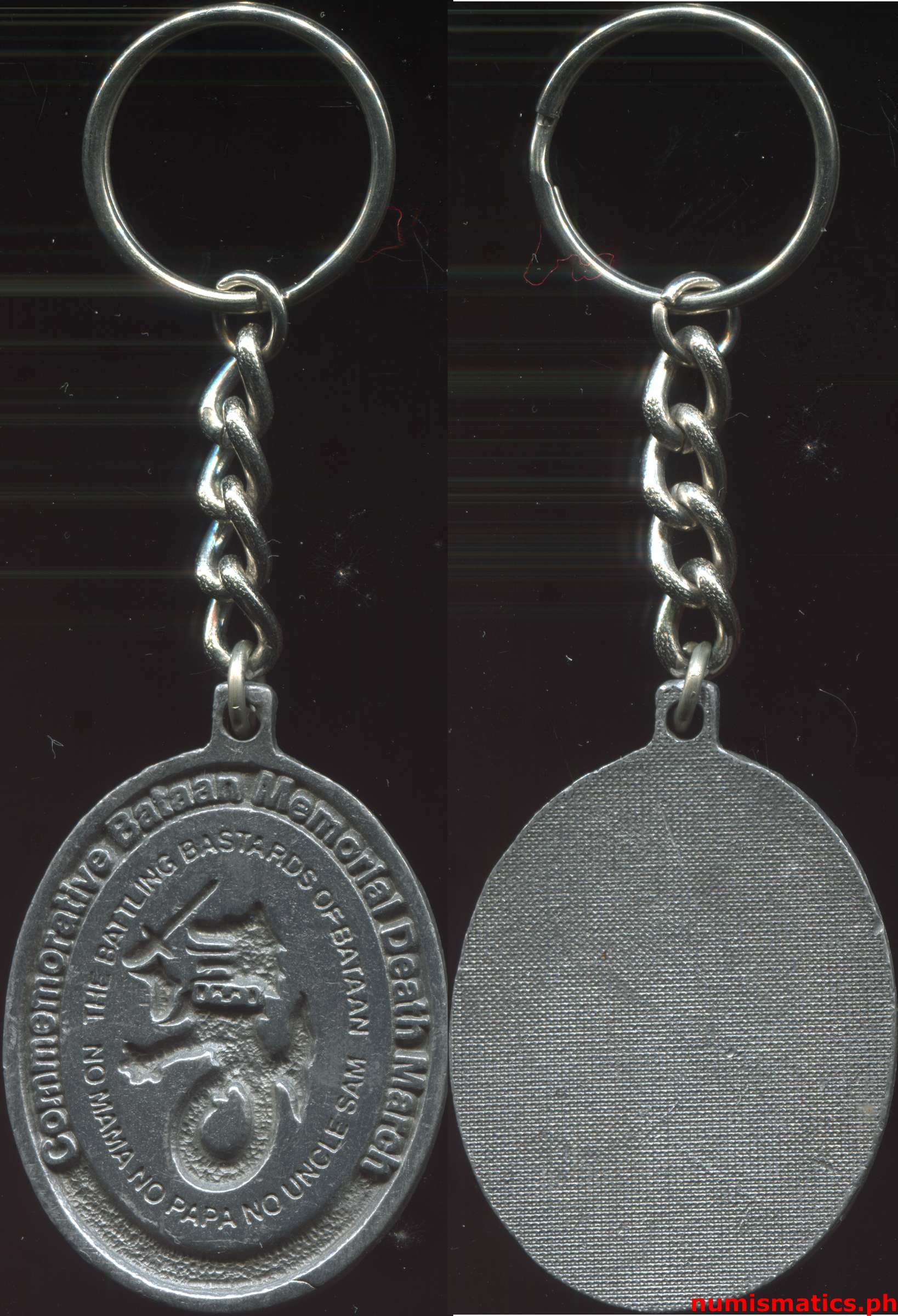 Commemorative Bataan Memorial Death March Medal Keychain