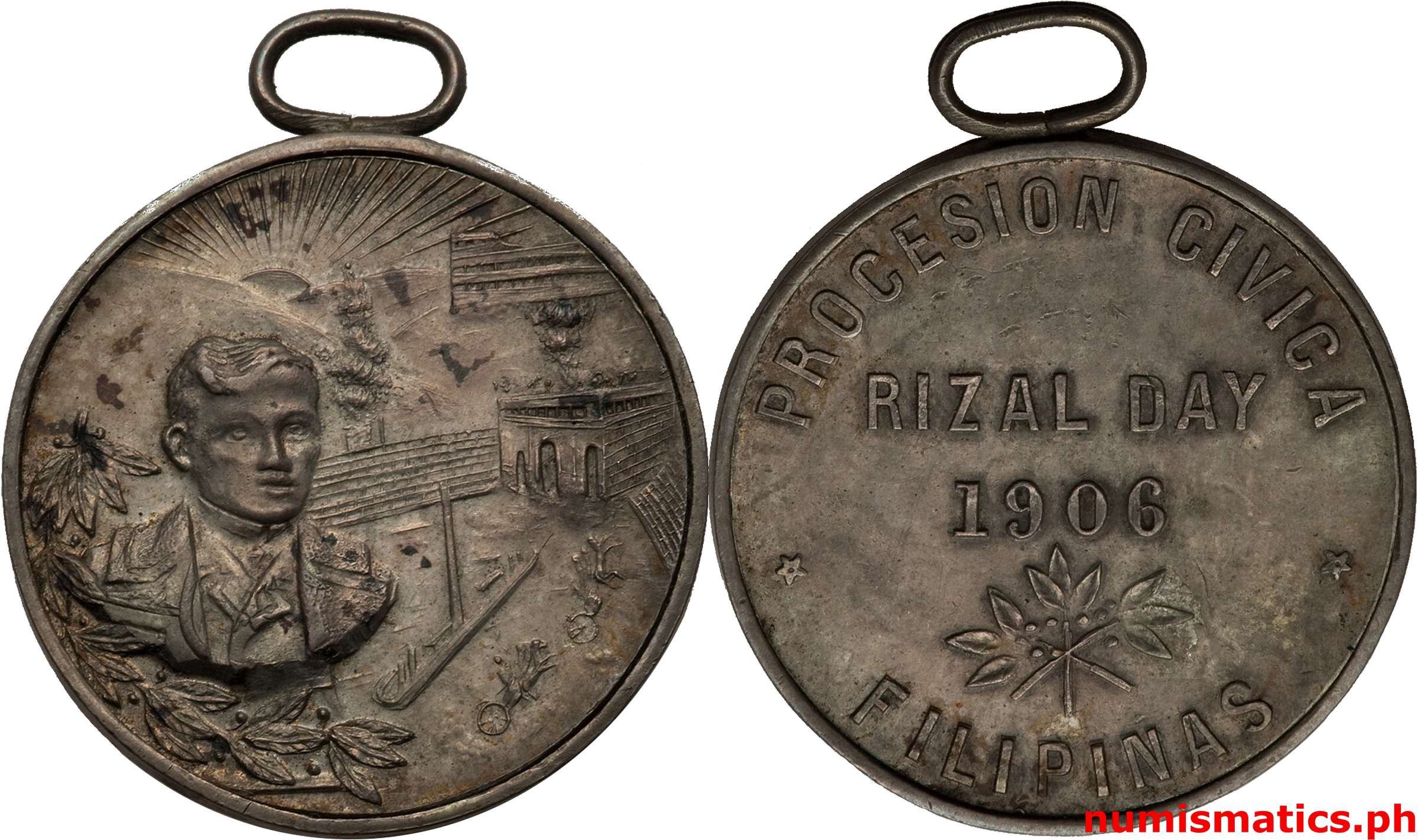 1906 Rizal Day Medal Silver
