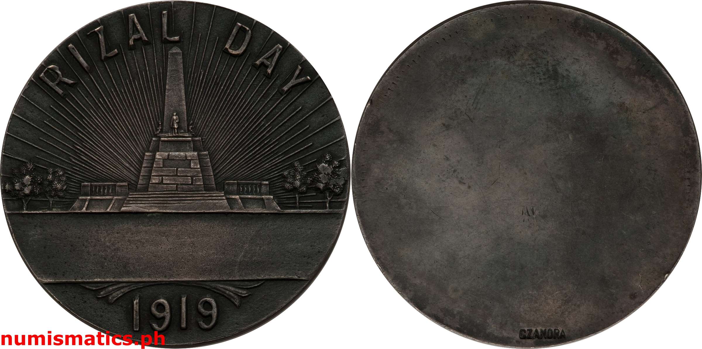 1919 Rizal Day Medal Silver