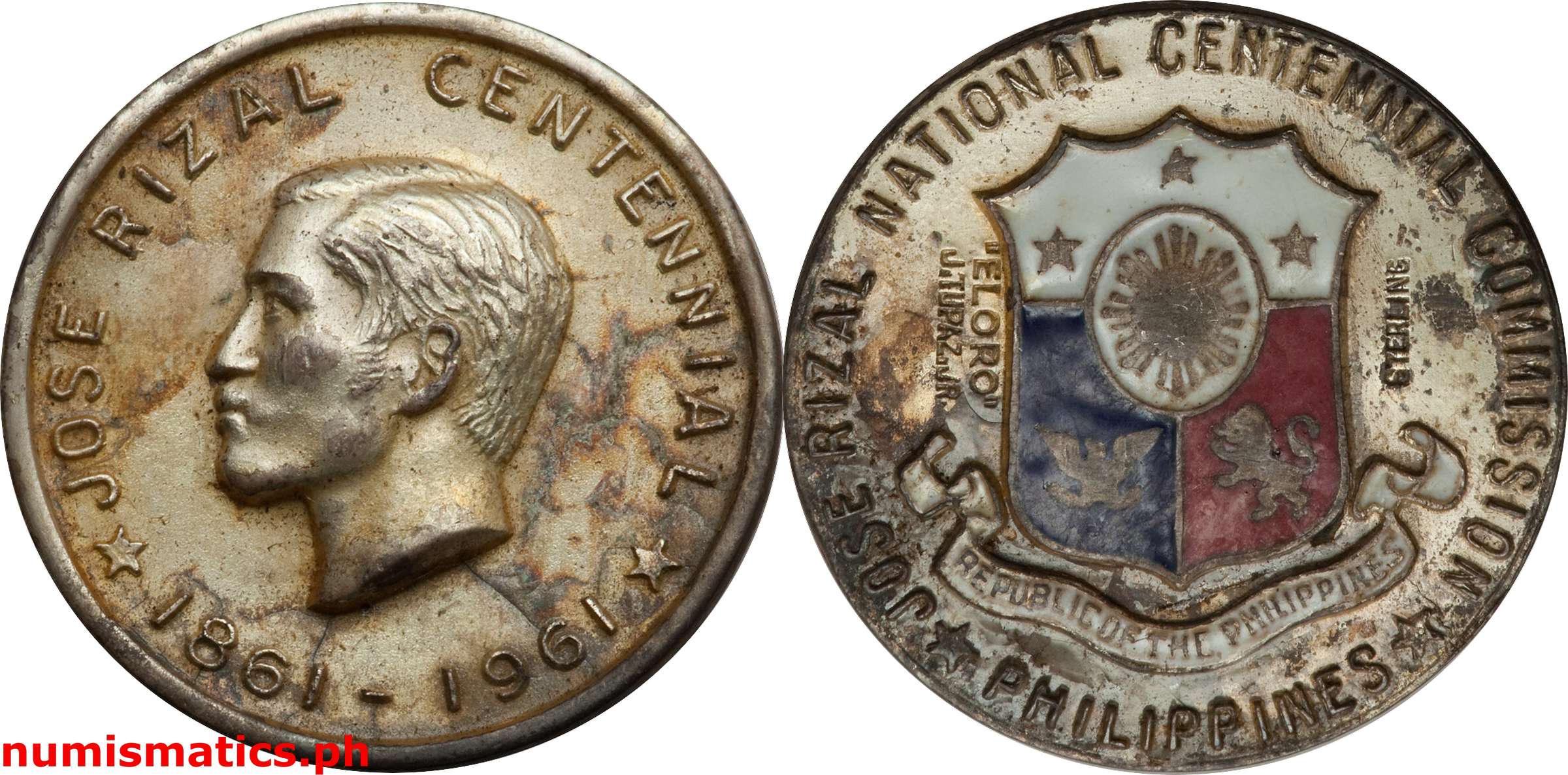 1961 Jose Rizal Centennial Silver