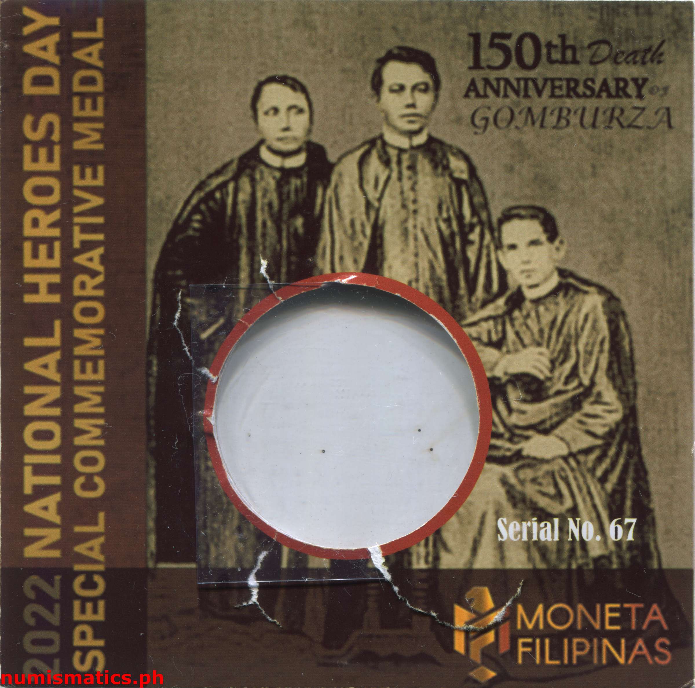 2022 150th Anniversary Death of Gomburza Medal A000327 Packaging