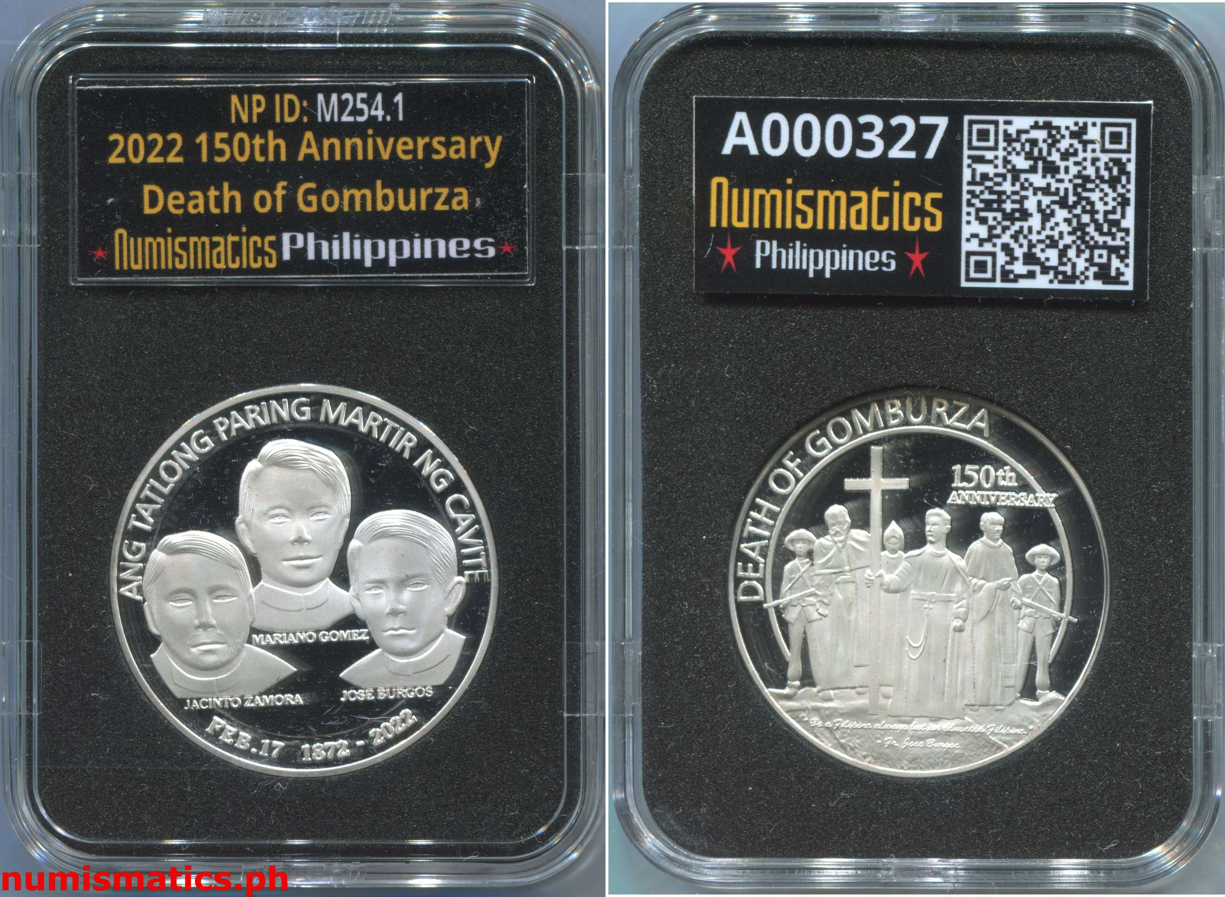 2022 150th Anniversary Death of Gomburza Medal A000327 Slab