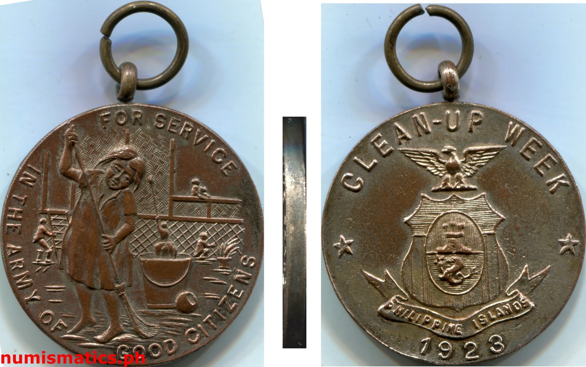 1923 Clean-up Week Medal
