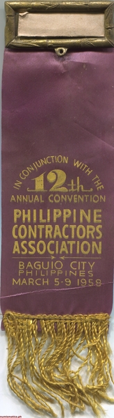 1958 First FAWPCA Convention Medal A000080 Bar and Ribbon