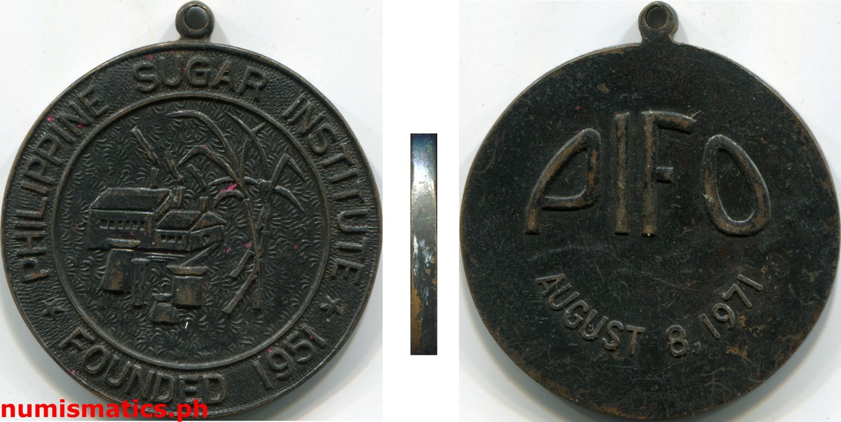 1971 Philippine Sugar Institute Medal