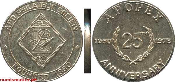 1975 APO Philatelic Society 25th Anniversary Medal