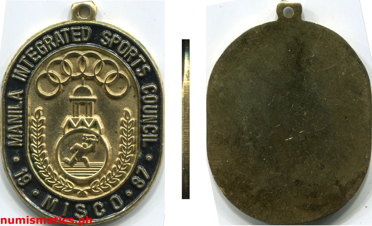 1987 Manila Integrated Sports Council Medal