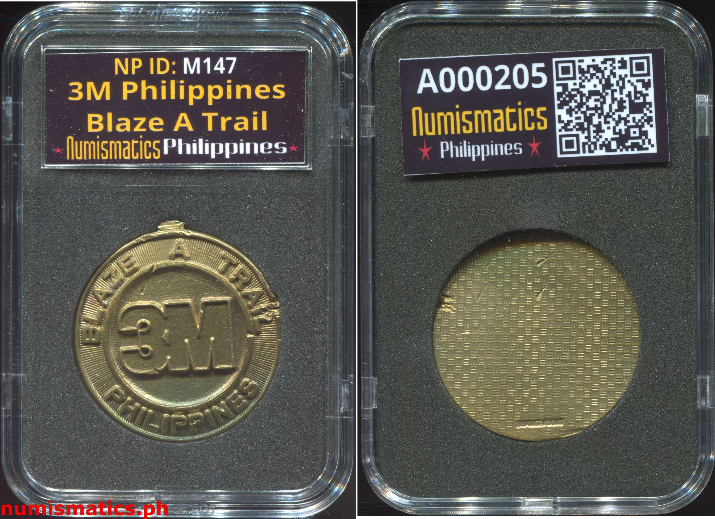 3M Philippines Blaze A Trail Medal A000205 Slab