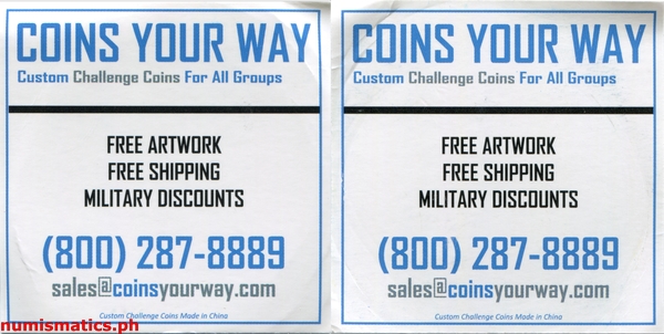 Filipino-American Memorial Endowment Challenge Coin Literature