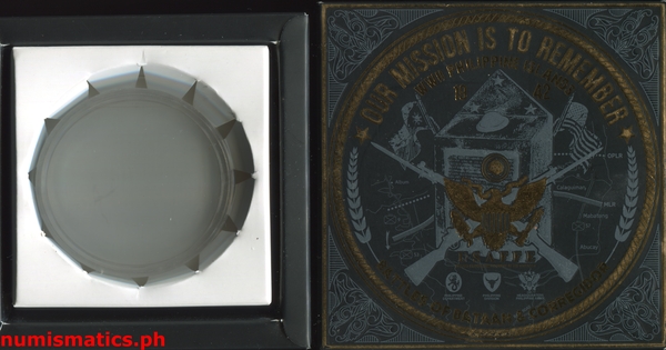 (2019) Remember Bataan Silver Colored Medal A000053 Box and Capsule
