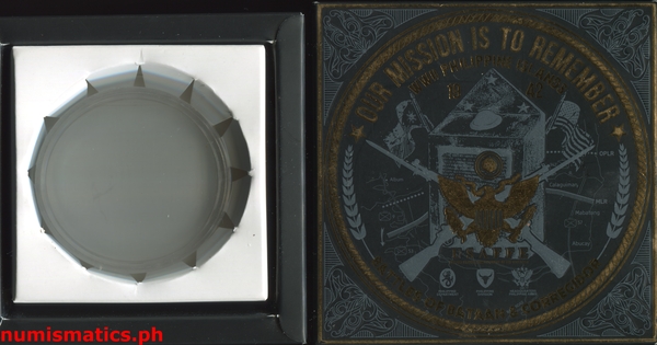 (2019) Remember Bataan Silver Colored Medal A000053 Box and Capsule