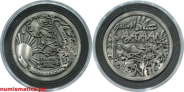 (2019) Remember Bataan Silver Colored Medal A000053 Capsule