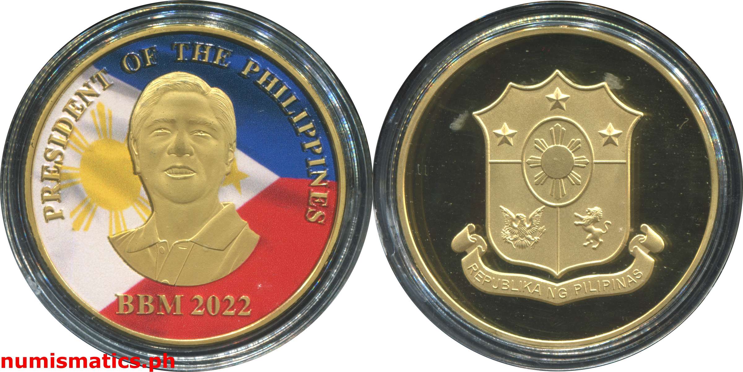 2022 BBM President of the Philippines Medal Capsule