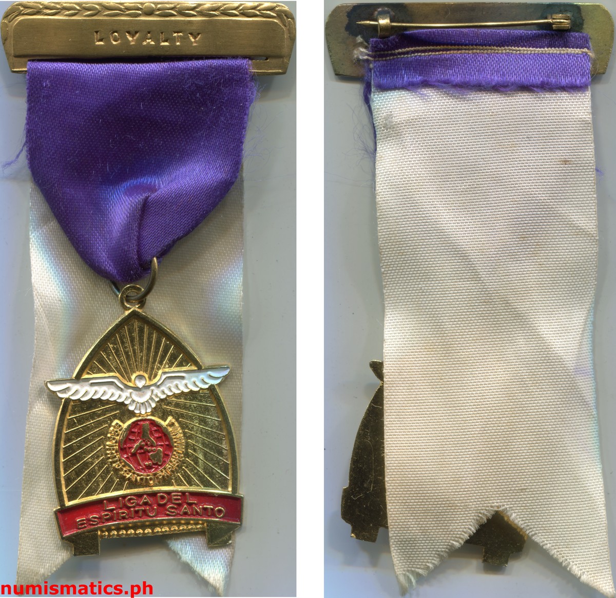 Liga del Espiritu Santo Medal with Ribbon