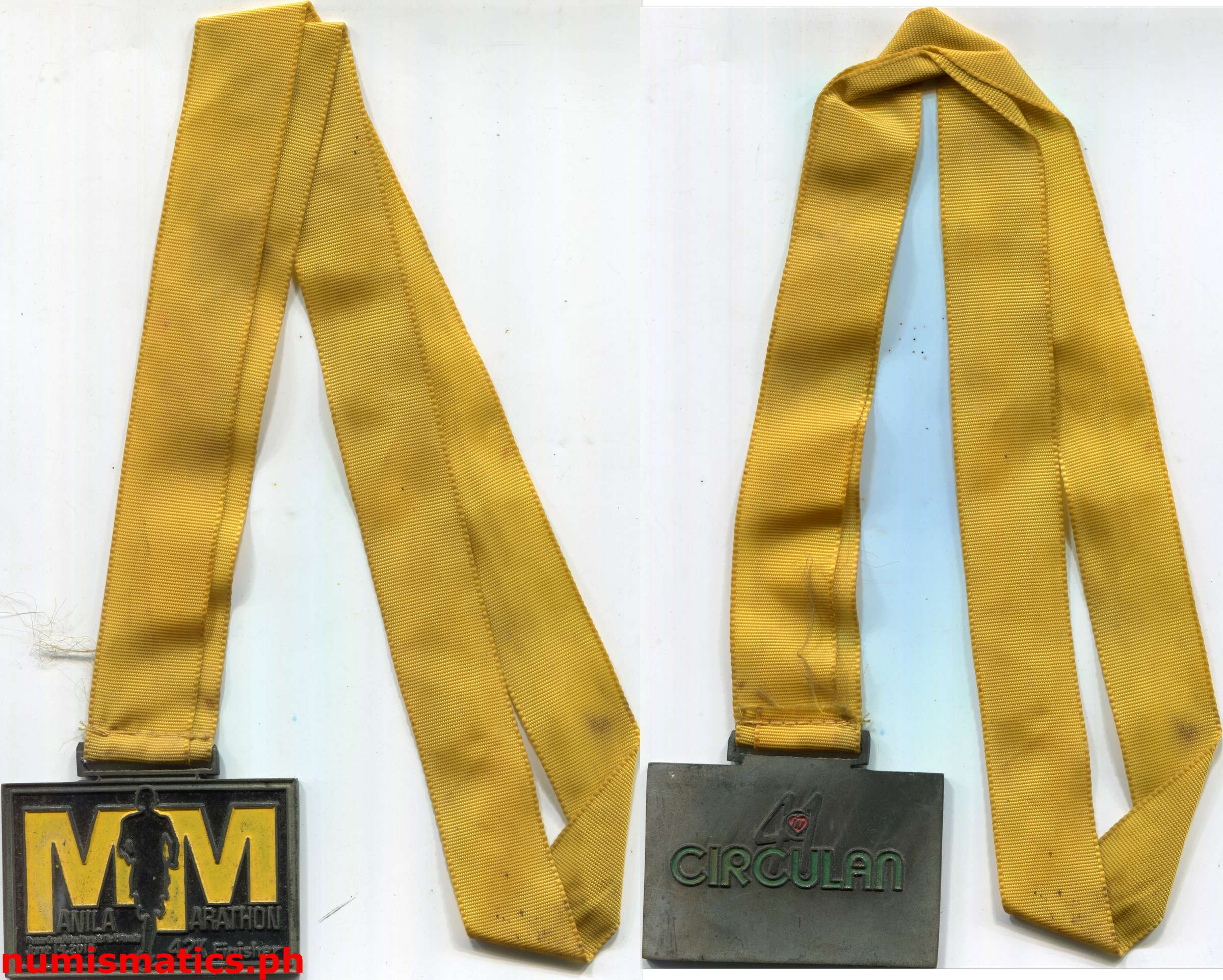 2015 Manila Marathon 42K Ribbon Medal
