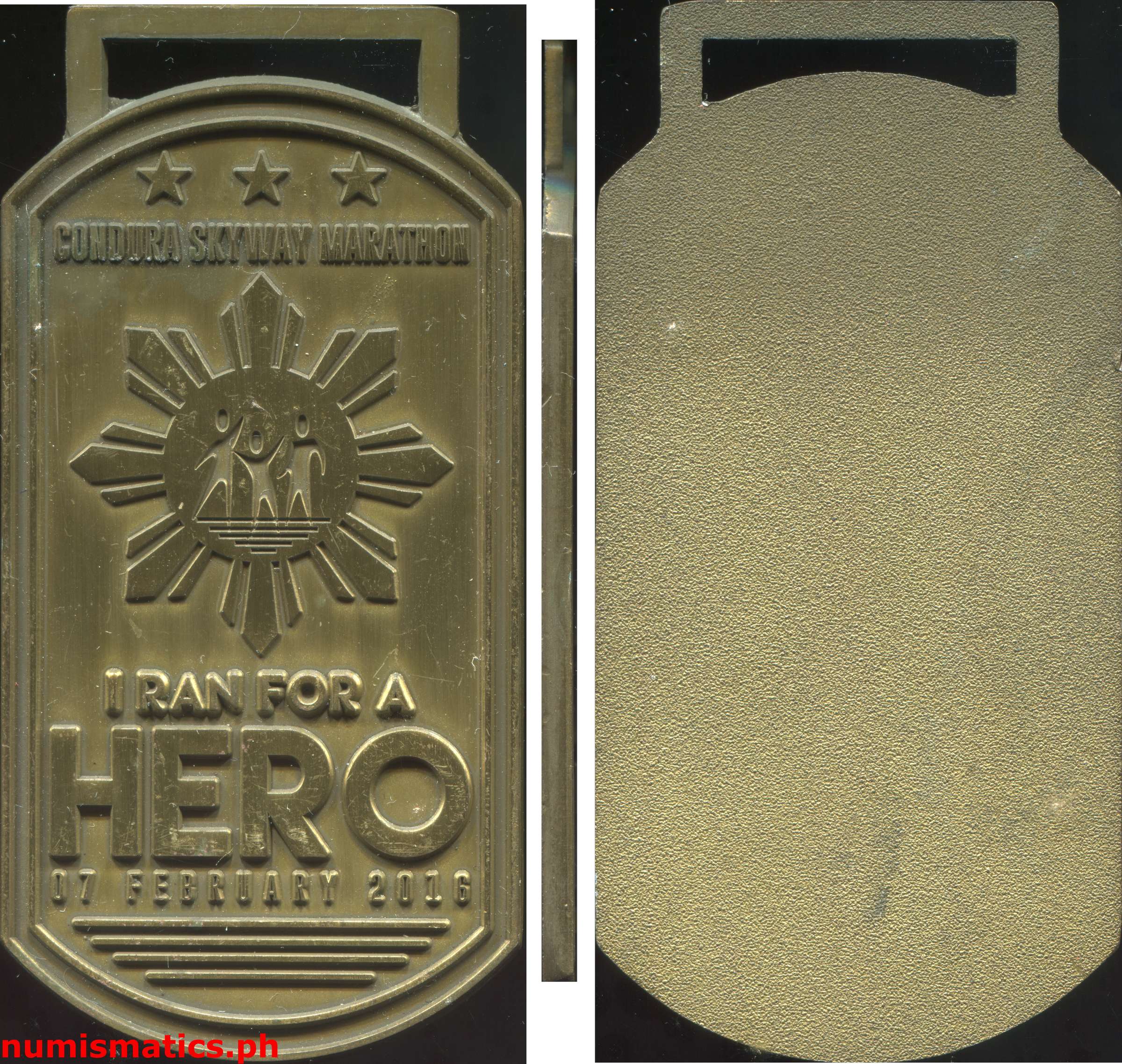 2016 Condura Skyway Marathon Run for a Hero 6K Finisher Medal