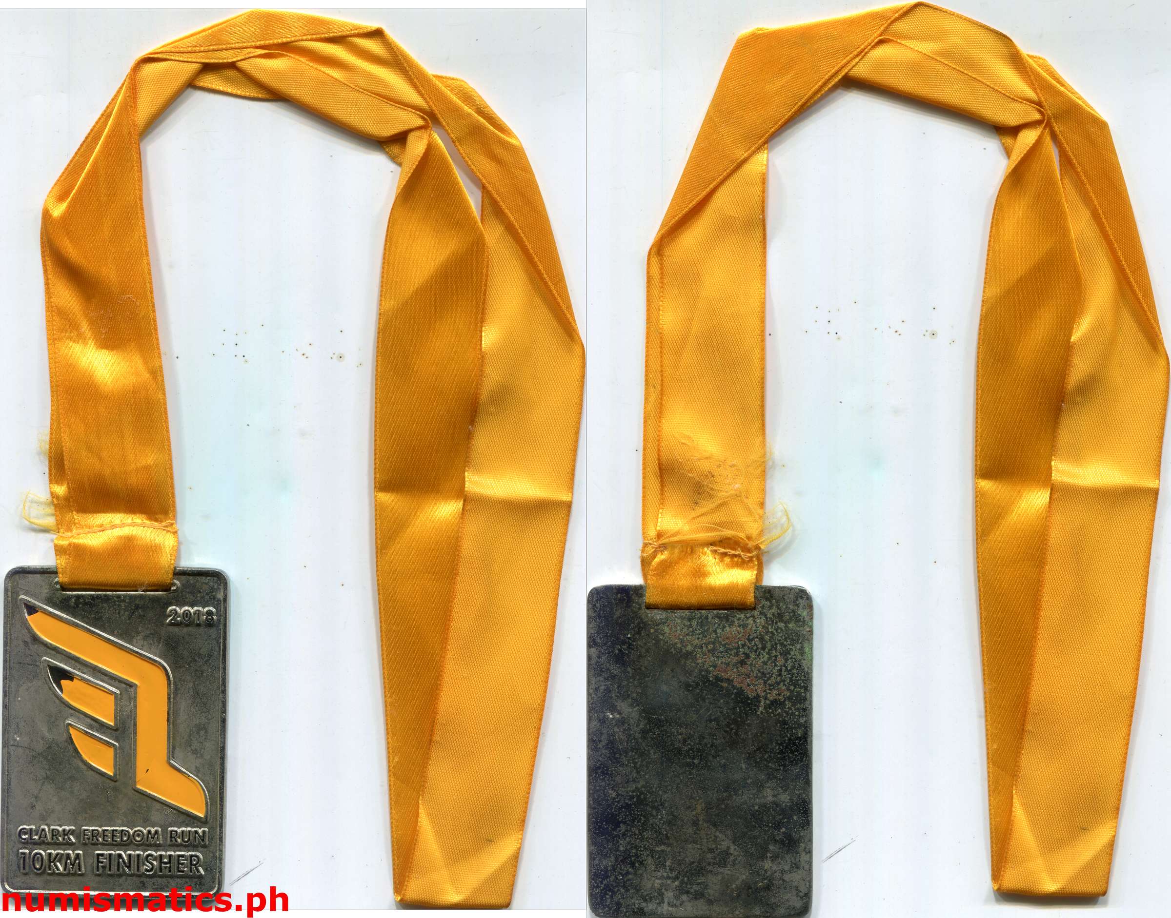 018 Clark Freedom Run 10KM Finisher Medal Ribbon