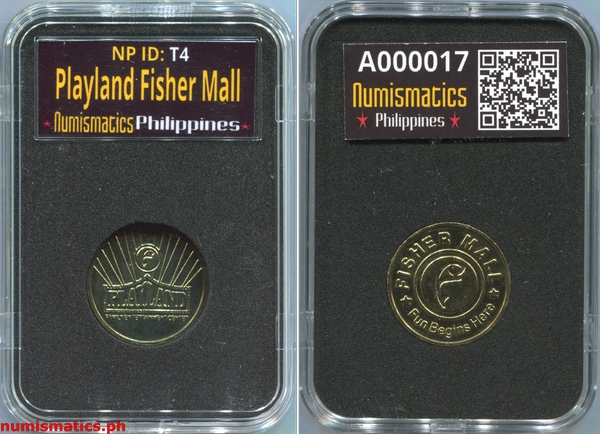 Playland Fisher Mall Arcade Gaming Token A000017 Slab