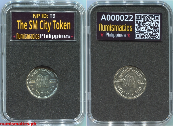 The SM City Arcade Gaming Token A000022 Slab