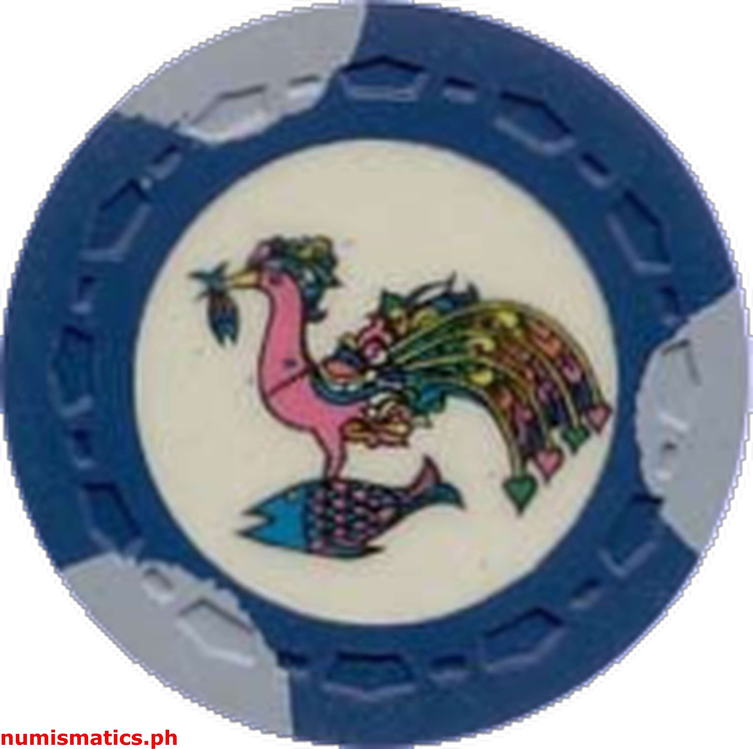 Blue Manila Bay Casino Chip