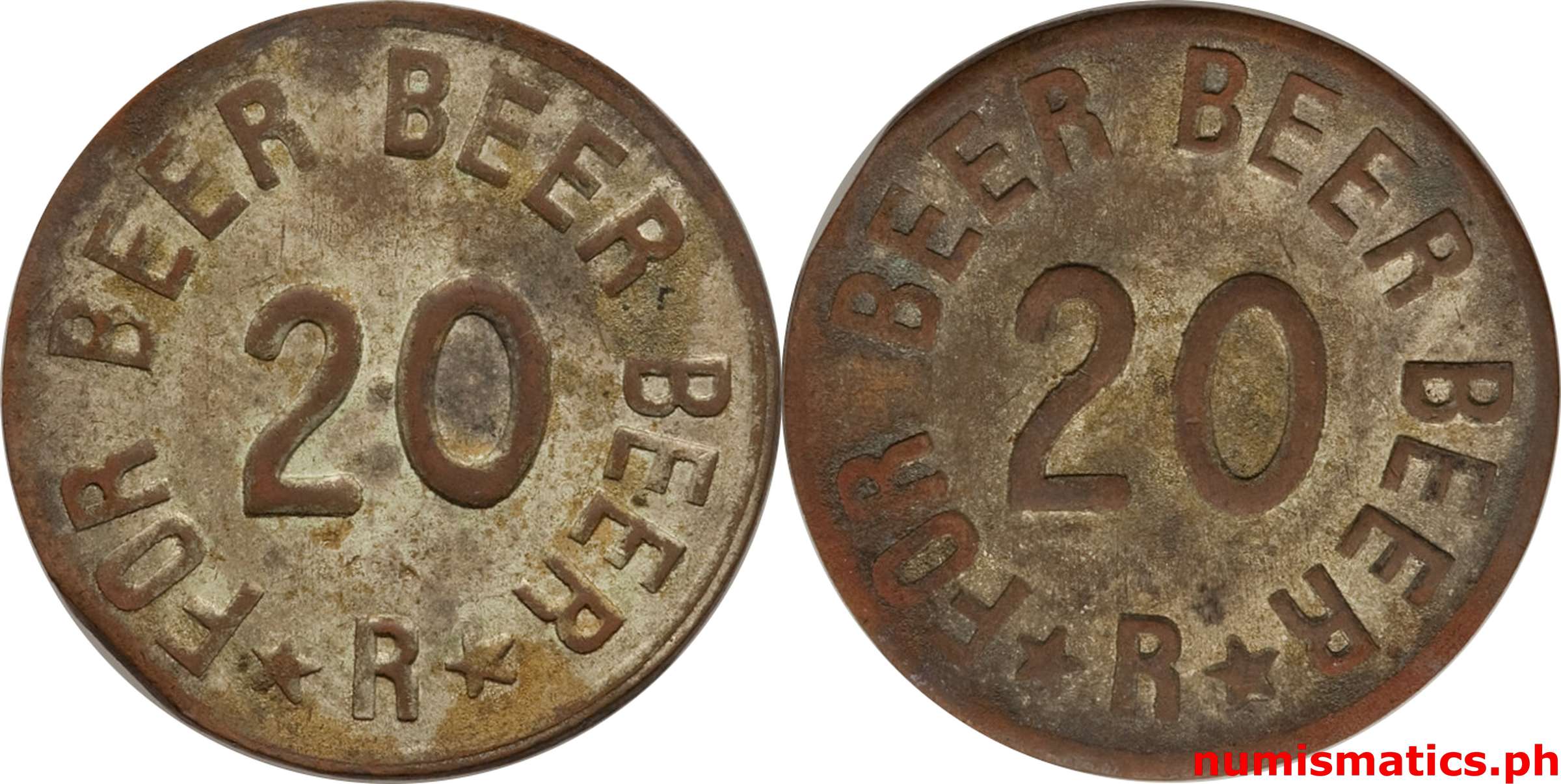 1960's 20 Centavos For Beer Token