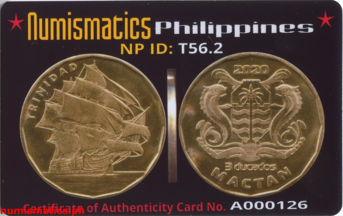 2020 3 Ducados Trinidad Concepcion Fantasy Token A000126 COA Card Obverse
