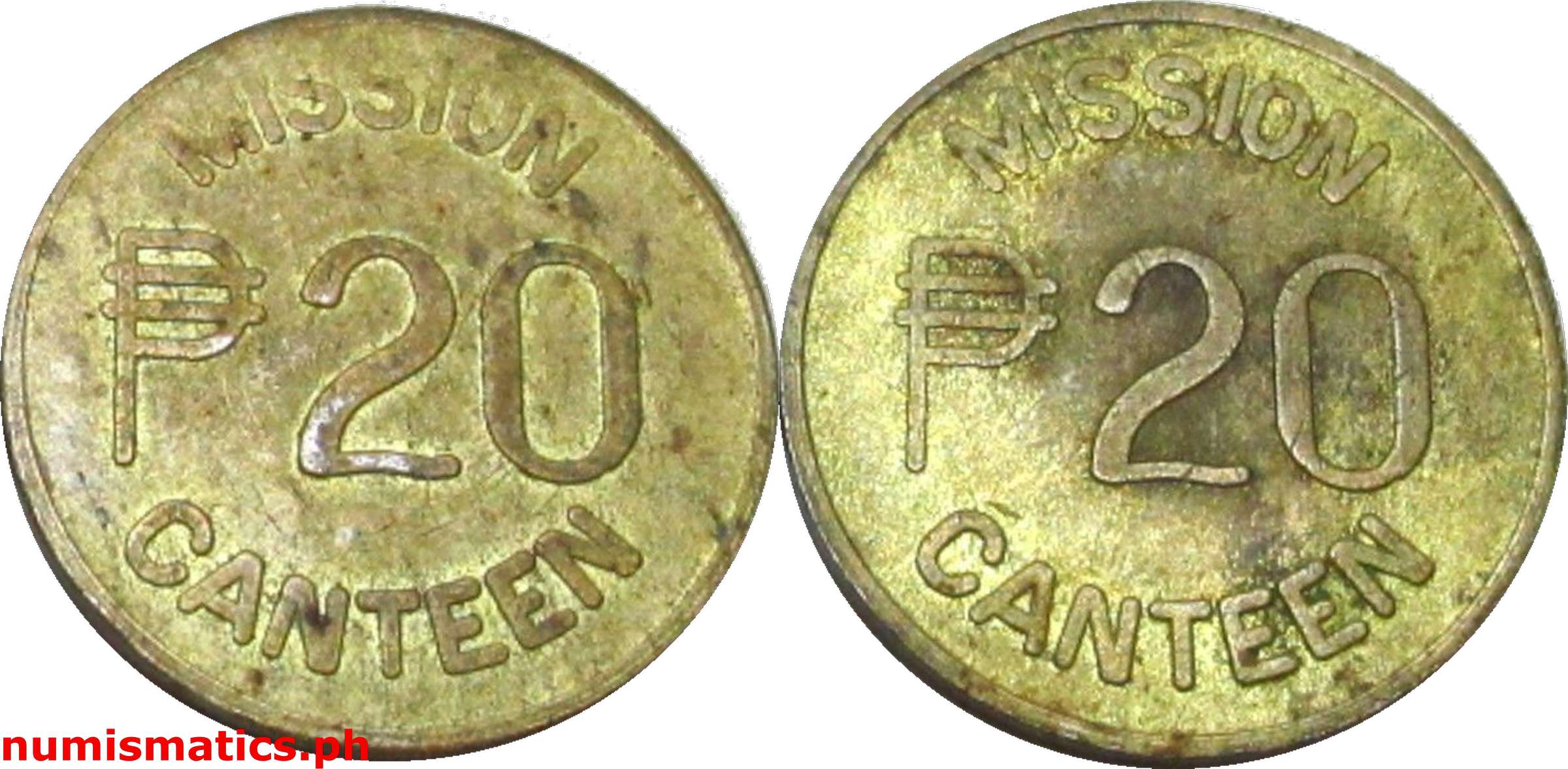 20p Pesos Mission Canteen Token