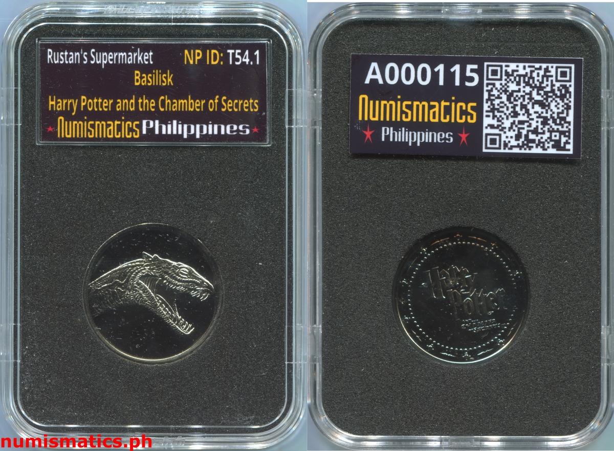 2002 Basilisk Harry Potter and the Chamber of Secrets Gringotts Token A000115 Slab