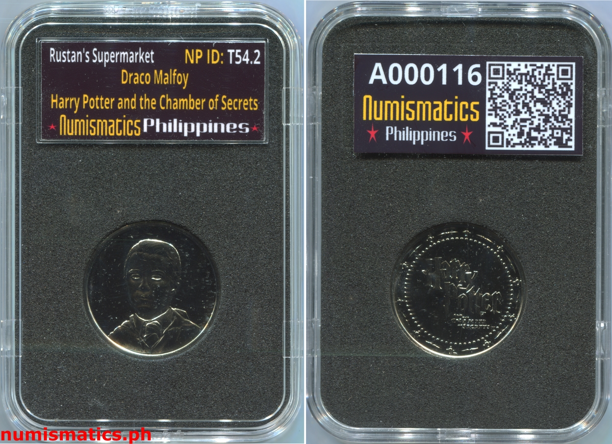 2002 Draco Malfoy Harry Potter and the Chamber of Secrets Gringotts Token A000116 Slab